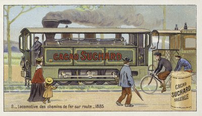 Locomotive ferroviaire routière, 1885 - European School
